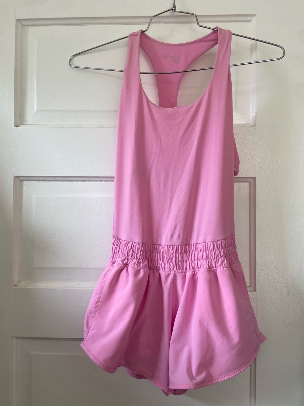 Offline by aerie Barbie Pink Racerback Romper XS